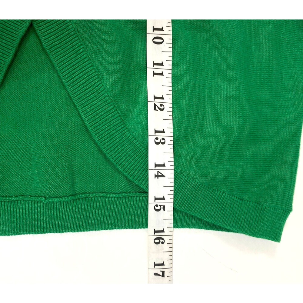CAbi Piccolo Shrug Cardigan Sweater Womens Size Medium Kelly Green #5008 Crop - Picture 14 of 14